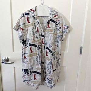 Zara shirt dress loose fit brand new size M